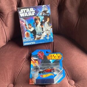 Vintage Star Wars toy car and 3D puzzle